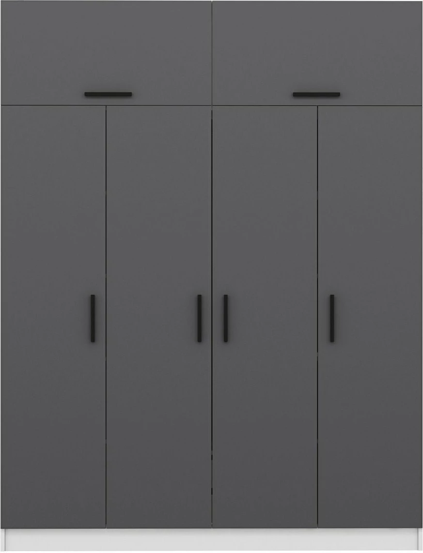 Dollap për dhomë gjumi, ngjyrë antracit, Skye Decor, 5146