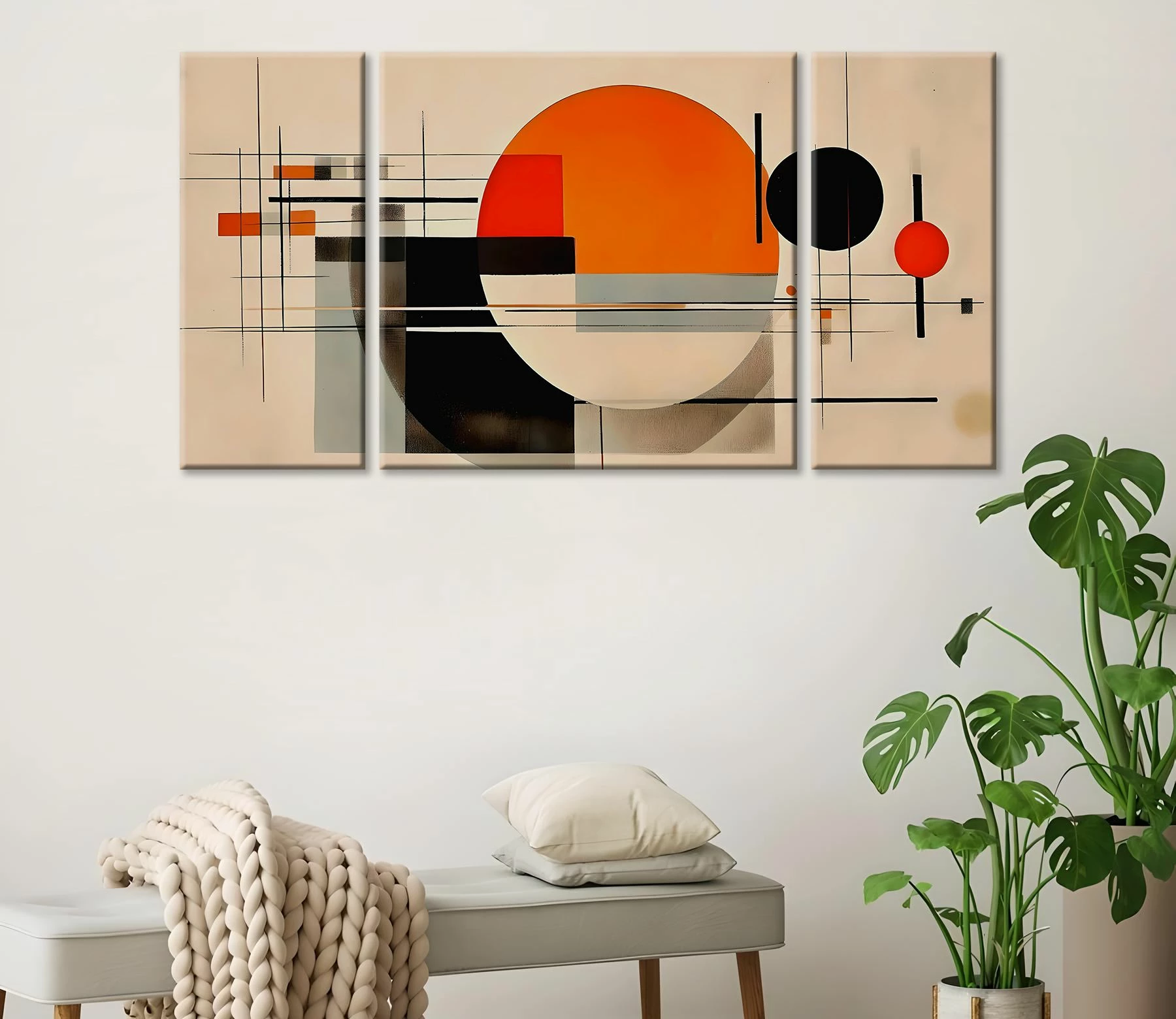 Pikturë dekorative në kanavacë (3 copë), Wallity, MXC03