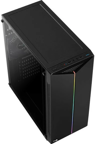 Kasë AeroCool SPLIT RGB, Midi Tower, ATX/Micro ATX/Mini ITX, e zezë