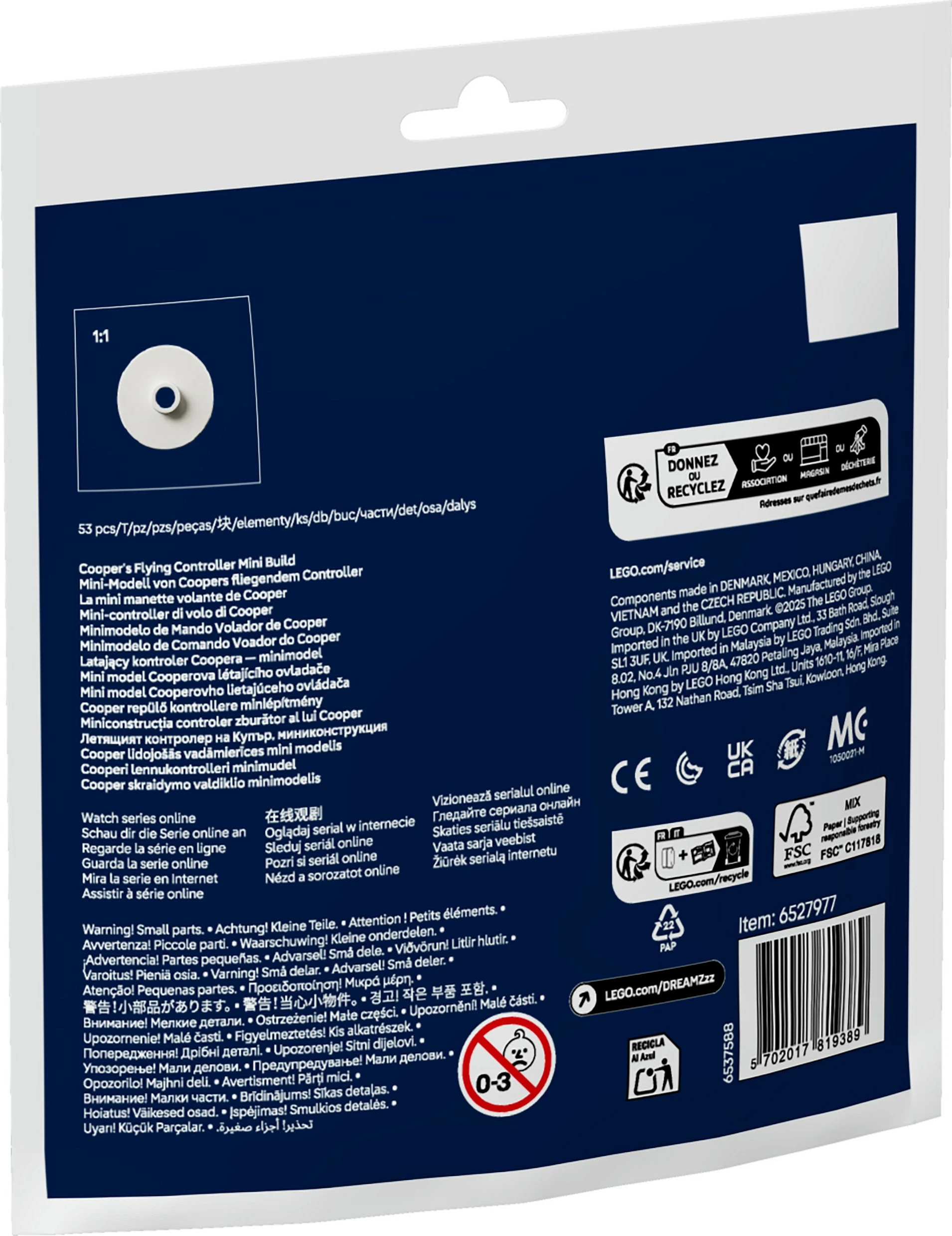 Set ndërtimi LEGO DREAMZzz 30698 Cooper's Flying Controller Mini Build, 53 pjesë, shumëngjyrëshe