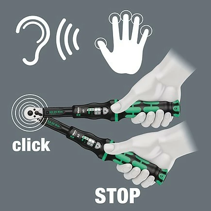 Çelës momenti Wera Click-Torque C 2, 1 copë, zi, gjelbër