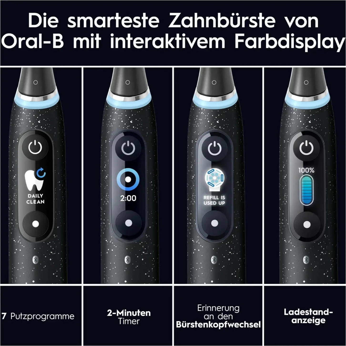 Furçë dhëmbësh rrotulluese Oral-B iO iO10, Cosmic Black