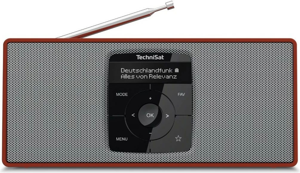 Radio digjitale TechniSat DigitRadio 2 S, kuqe/argjendtë