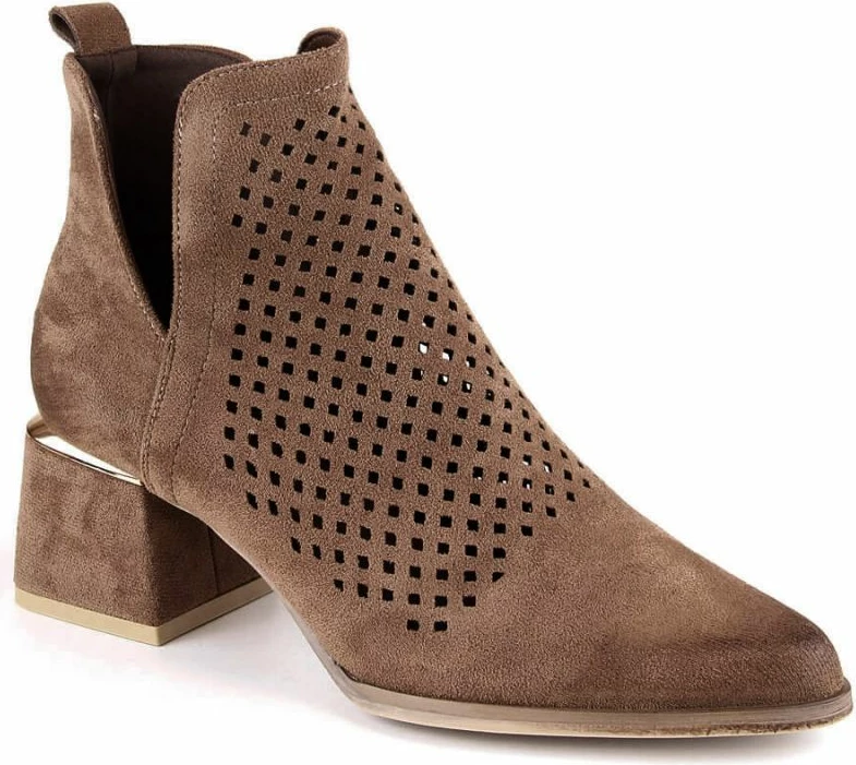 Çizme të larta për femra Potocki, në ngjyrë kafe