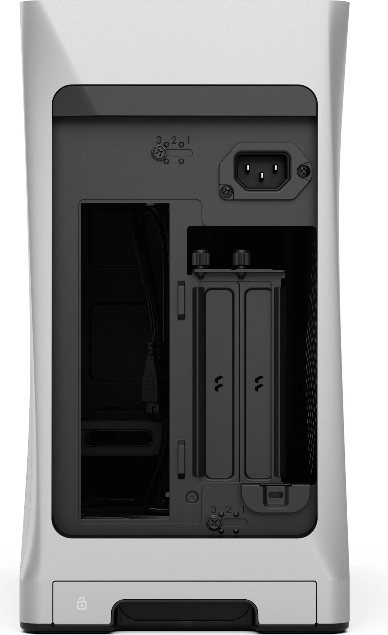Kasë Fractal Design Era 2, Mini Tower, Silver