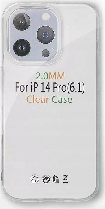 Mbështjellës OEM për iPhone XR, plastikë 2 mm, transparent, me leckë pastrimi