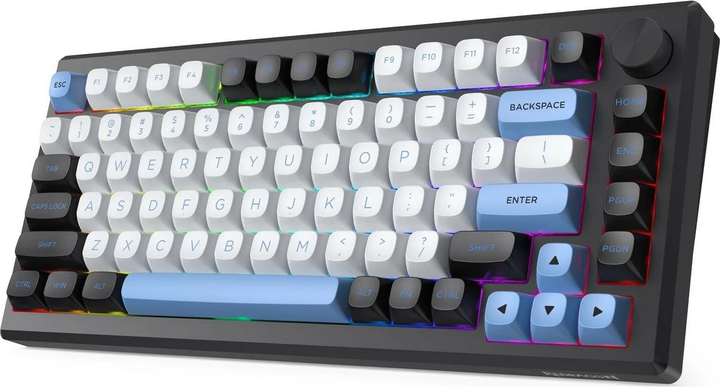 Tastierë mekanike Redragon K732WLB-RGB-PRO Uranus Pro 82, RGB, wireless/ka me kabllo, e zezë
