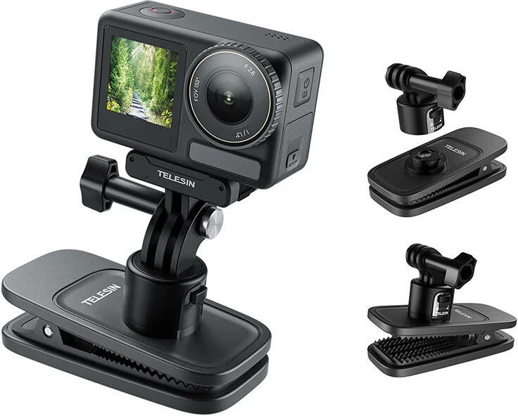 Mbajtës shpine për kamera sportive Telesin S2-JFM-01, magnetik, i zi