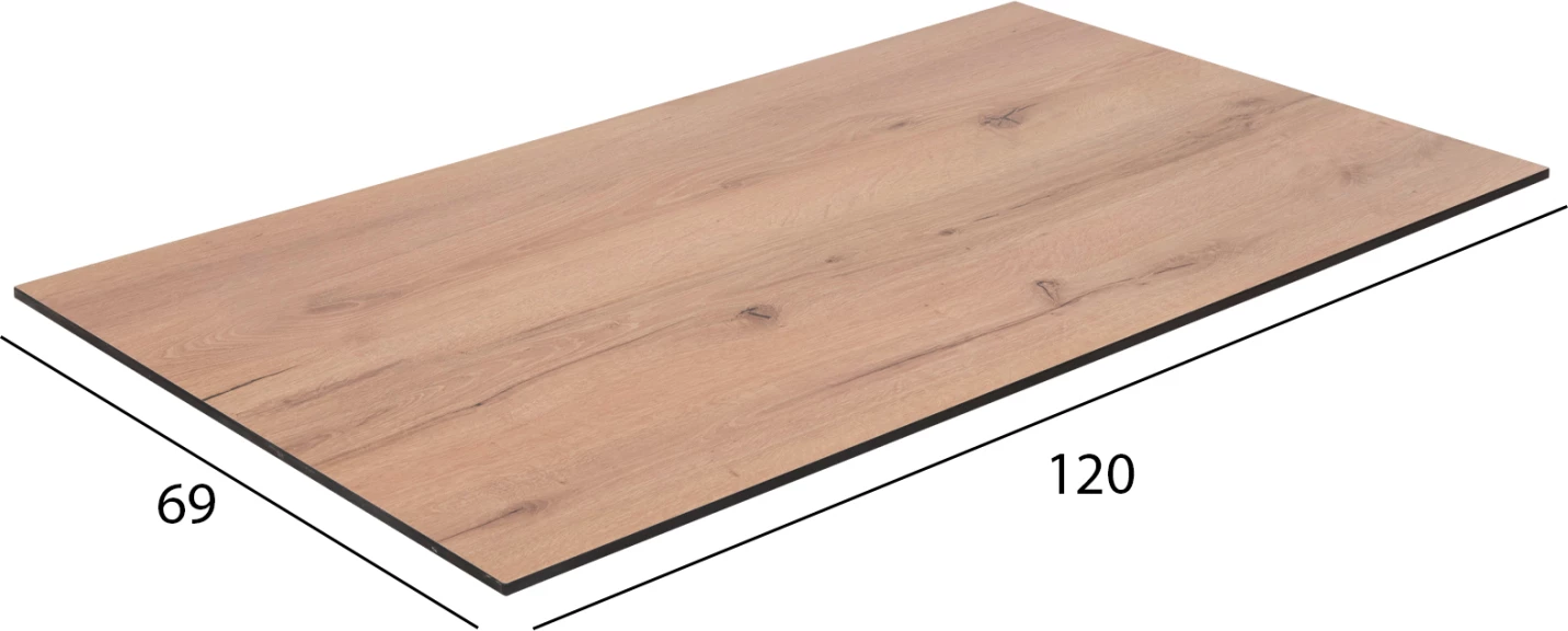 Sipërfaqe tavoline HPL FH5840.17 ngjyrë druri natyral 120x69cm trashësi 12mm