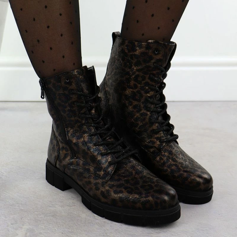 Çizme femra Rieker Remonte D2S72-90, leopard kafe