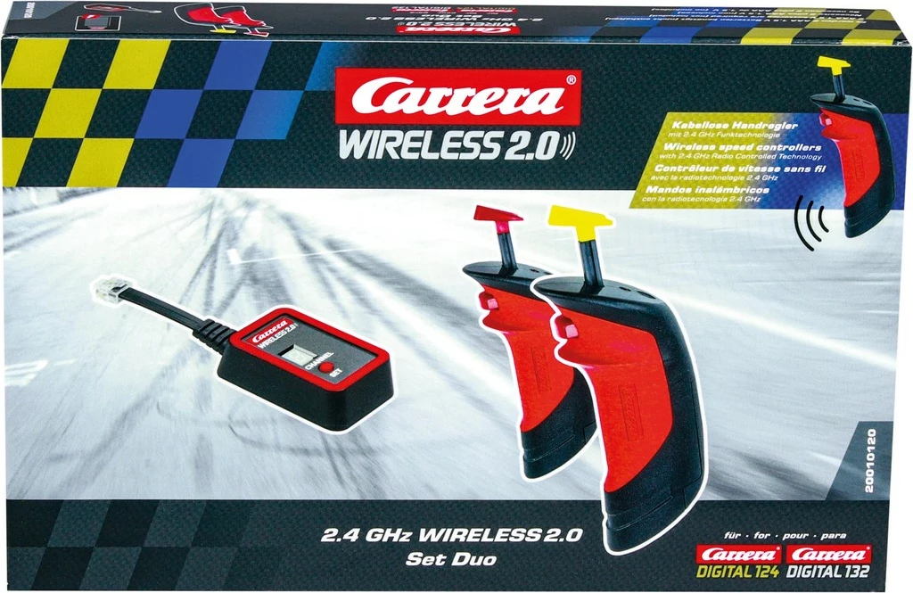 Set wireless Carrera 2.0, aksesorë pista, për Carrera Digital 132/124, zi/kuqe