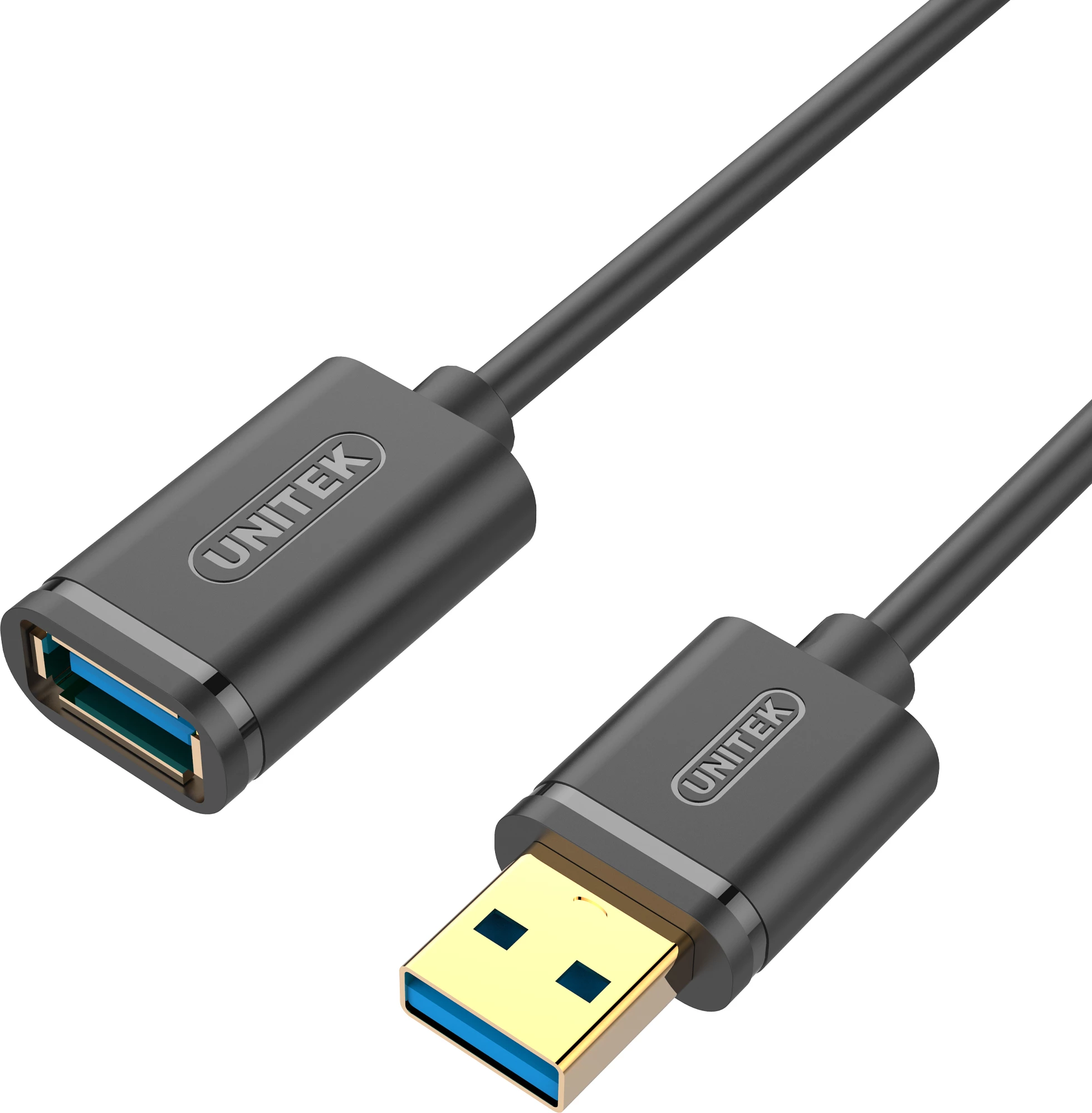 Kabllo zgjatues USB-A në USB-A Unitek Y-C457GBK, 1 m, USB 3.0, male-female, e zezë