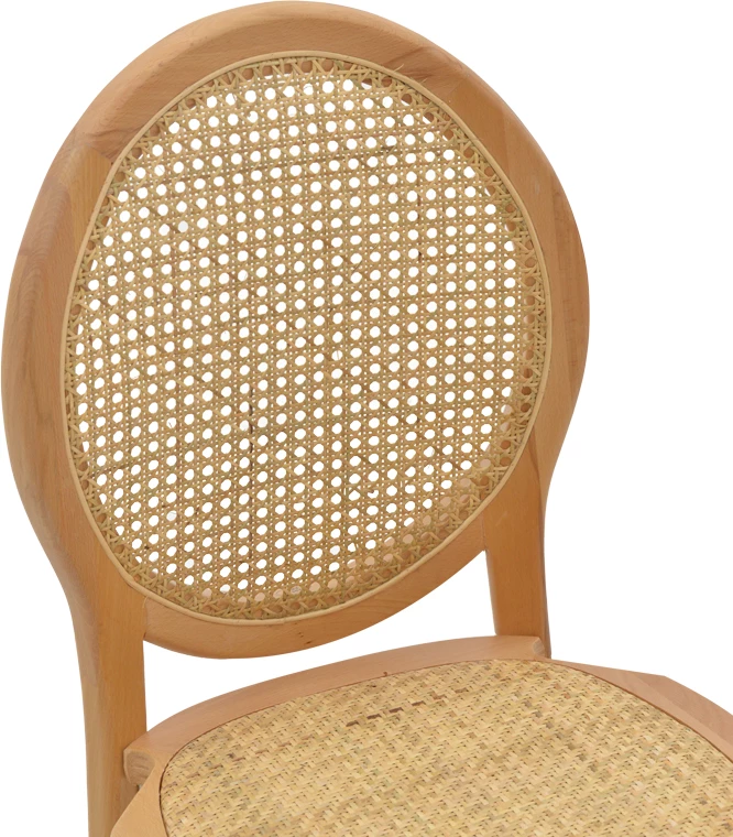 Karrige e grumbullueshme Camil dru ahu natyral-ratan natyral 45x50x94cm