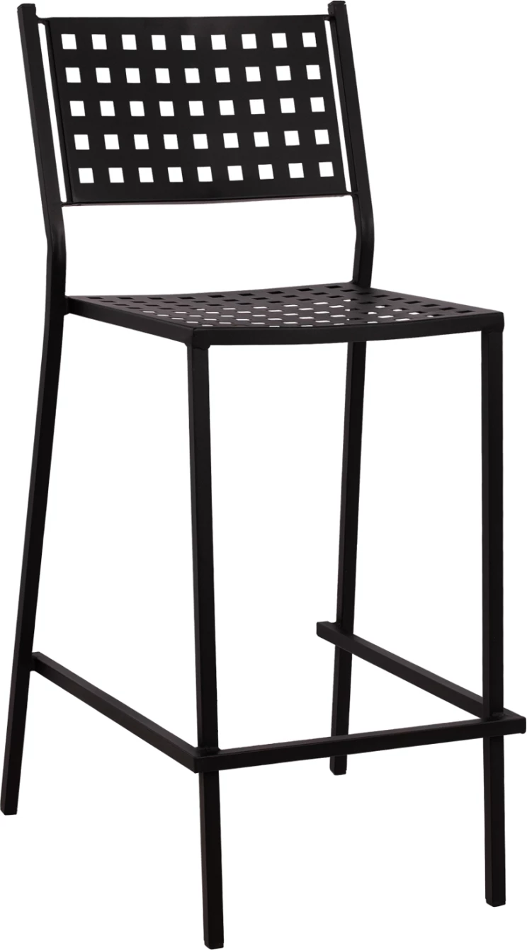 Karrige për bar Olympias Metallic FH5528.01 ngjyrë e zezë 47x58x111cm