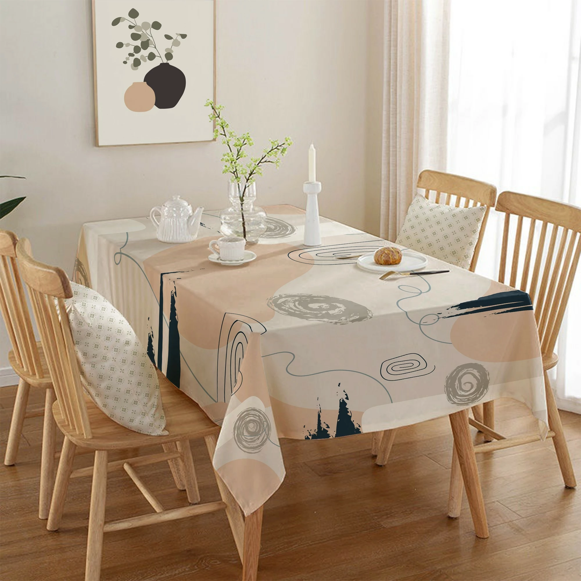 Mbulesë tavoline Hermia, Asr-tblclt25-25, 140x220cm