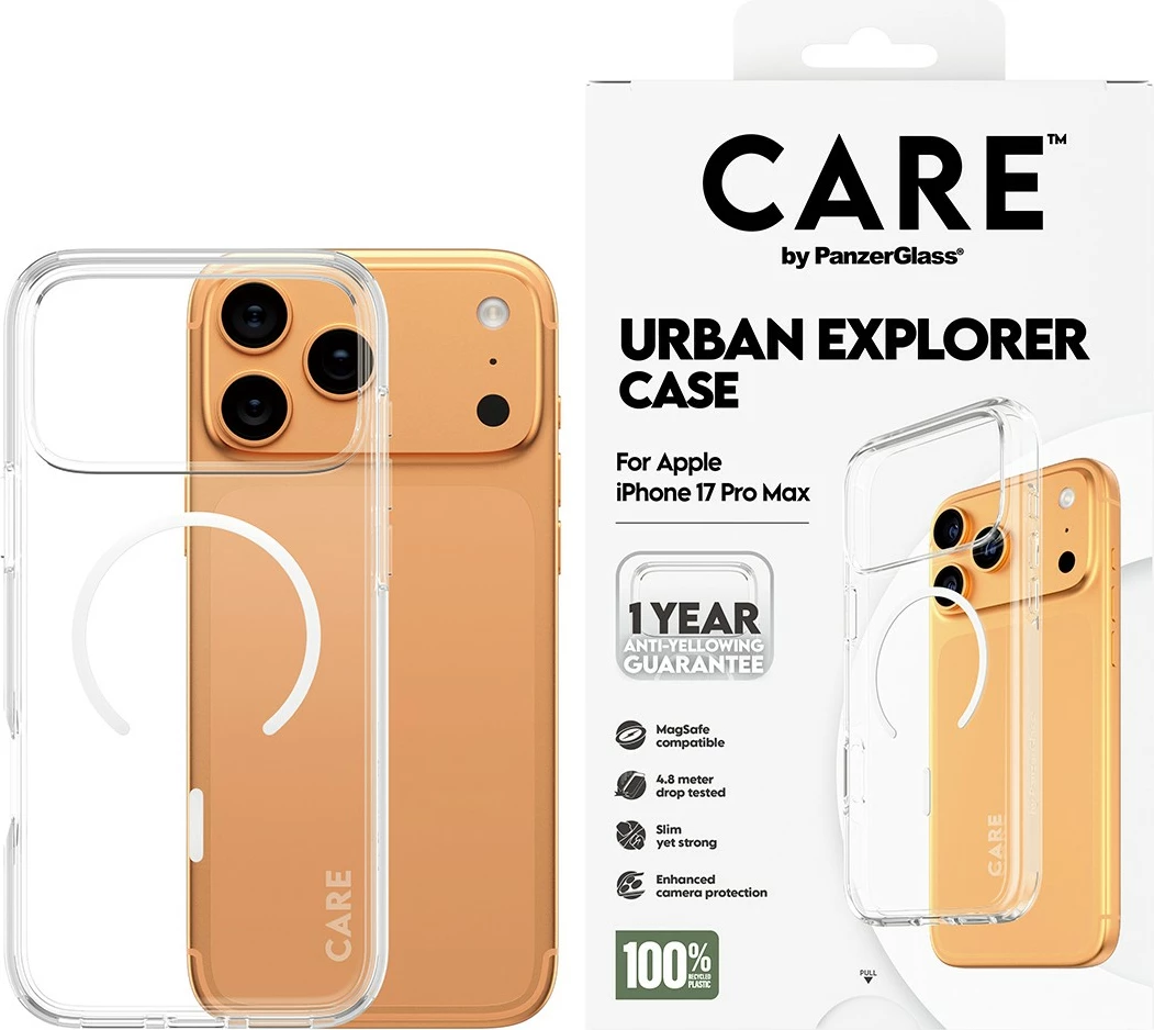 Mbështjellës PanzerGlass CARE by Flagship Case, transparent