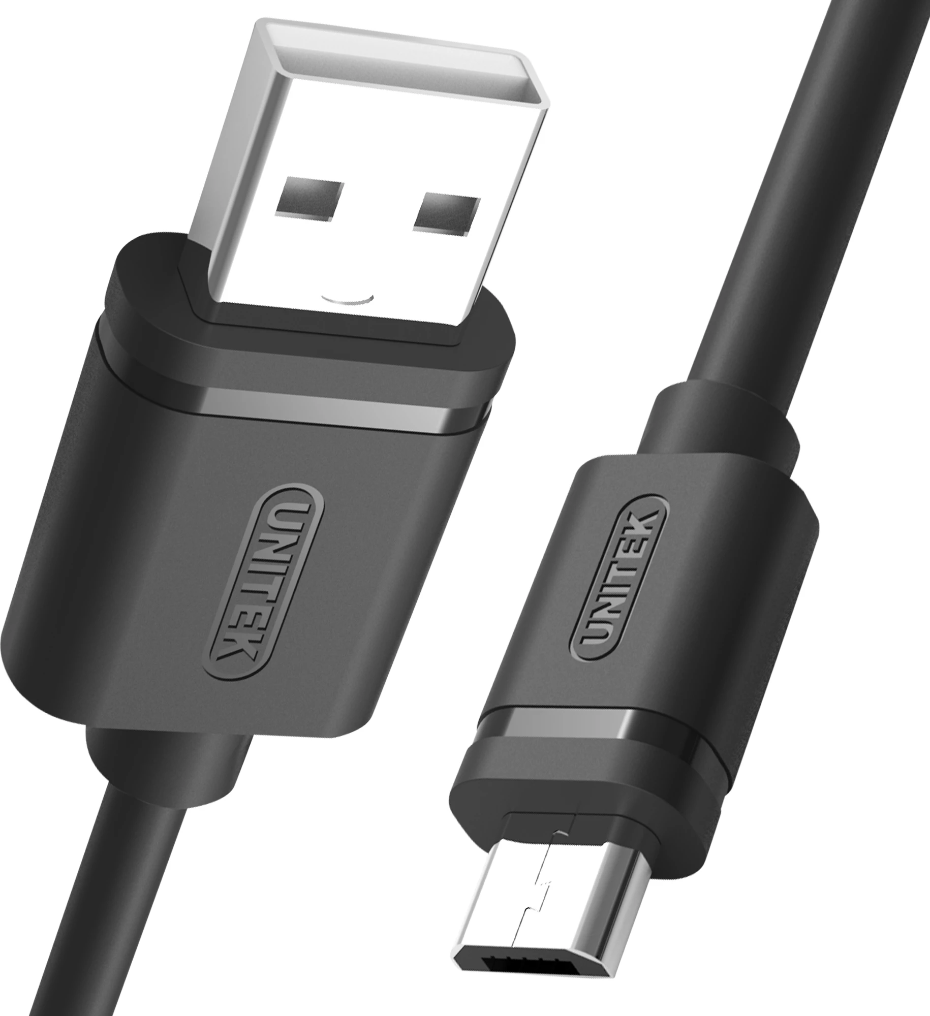 Kabllo USB-A në microUSB Unitek Y-C451GBK 1 m USB 2.0 2.4A e zezë