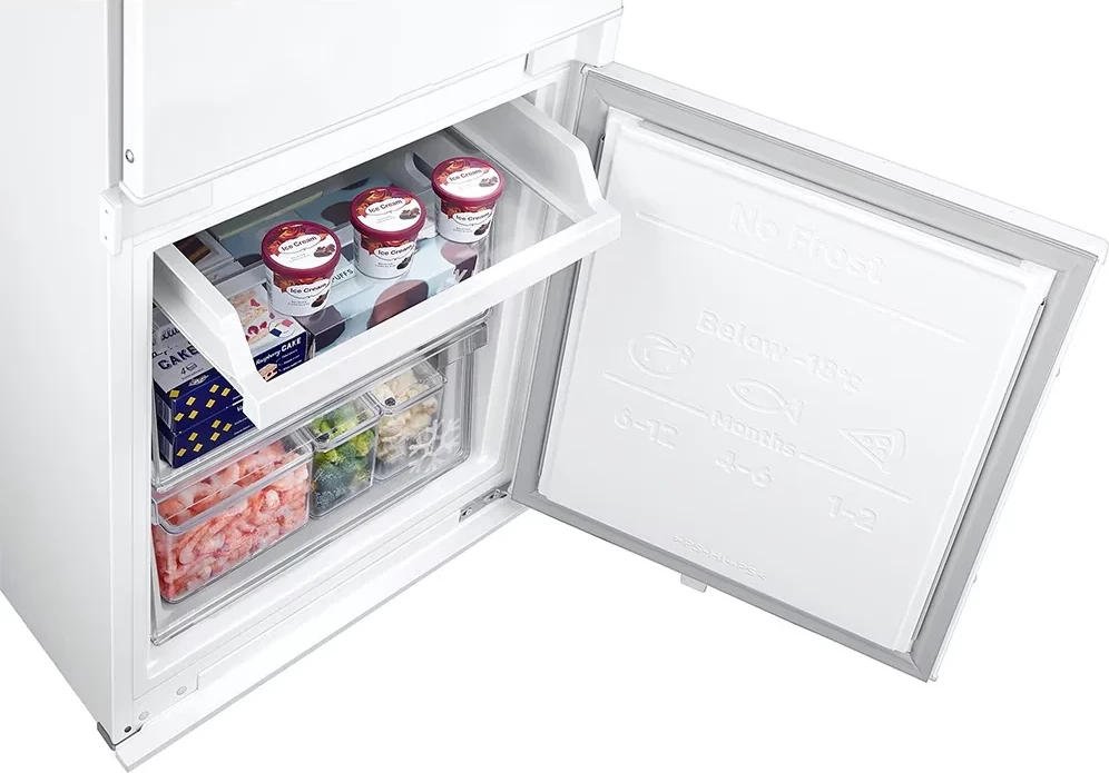 Frigorifer i integruar, Samsung, BRB70F30AES0EO, 267 L, 193.5 x 54 cm, Twin Cooling, AI Energy, i bardhë