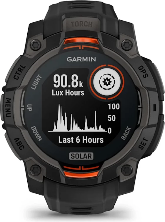 Smartwatch Garmin Instinct® 3 Solar, Black, 45 mm