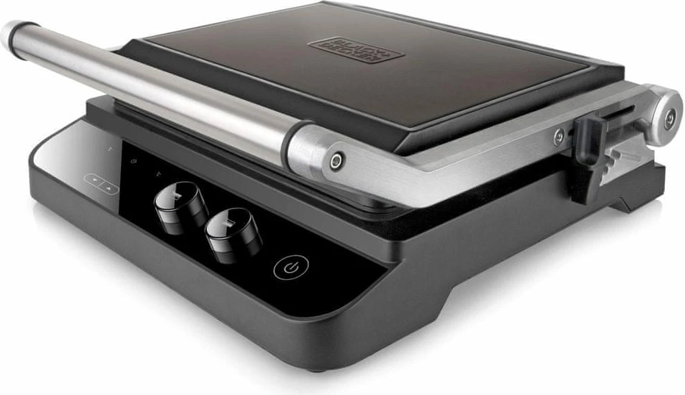 Grill kontakti Black&Decker BXGR2000E 2000W, 29×26 cm, i zi