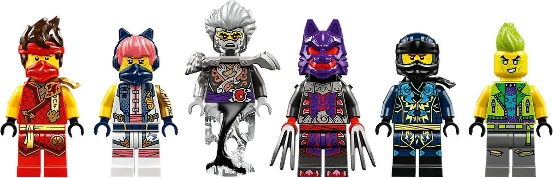 Set LEGO NINJAGO Tournament Battle Arena 71818 me 6 minifigura
