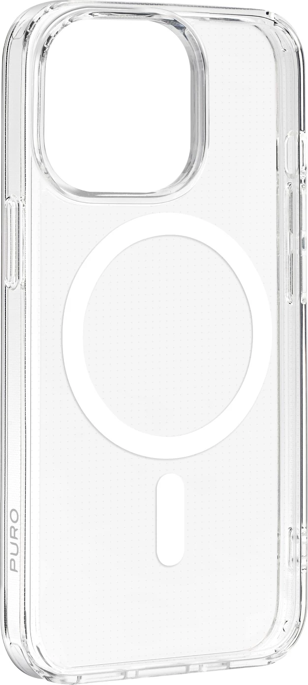 Mbështjellës Puro Lite Mag MagSafe për iPhone 15 Pro, silikon, transparent