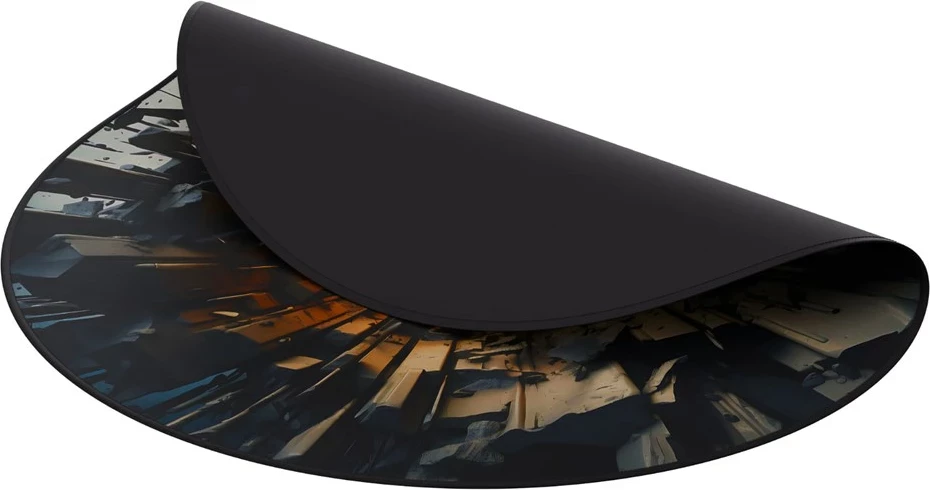 Tapet për karrige gaming Huzaro FloorMat 5.0, 1200x1200 mm, Gome, E zezë