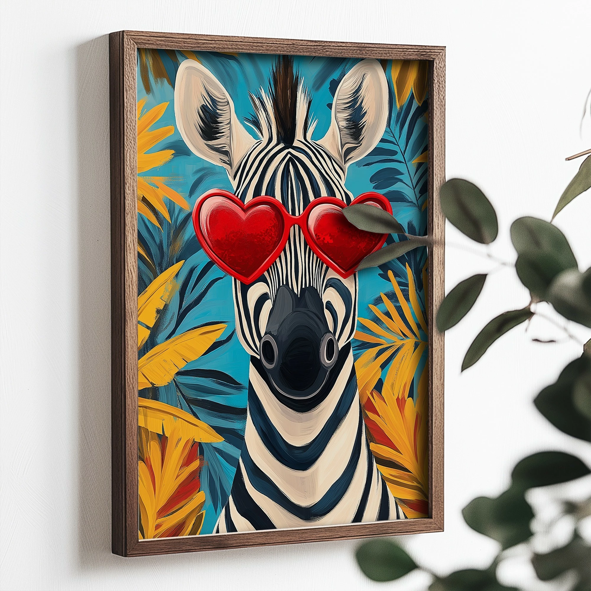 Pikturë dekorative me kornizë MDF, shumëngjyrëshe, TUN023-L