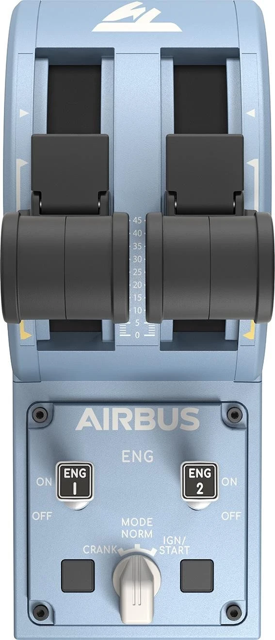 Przepustnica Thrustmaster TCA Quadrant Airbus Edition, ngjyrë zezë-blu