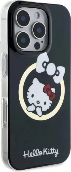 Mbështjellës Hello Kitty IML Fun bow MagSafe për iPhone 16 Pro Max, Zi