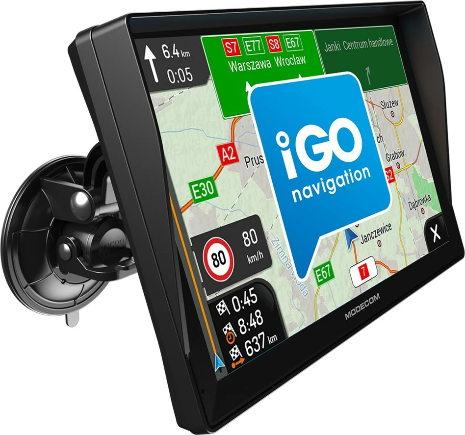 GPS navigacion për vetura MODECOM FreeWAY CX 9.3 PLUS me iGO Navigation, 16 GB, E zezë