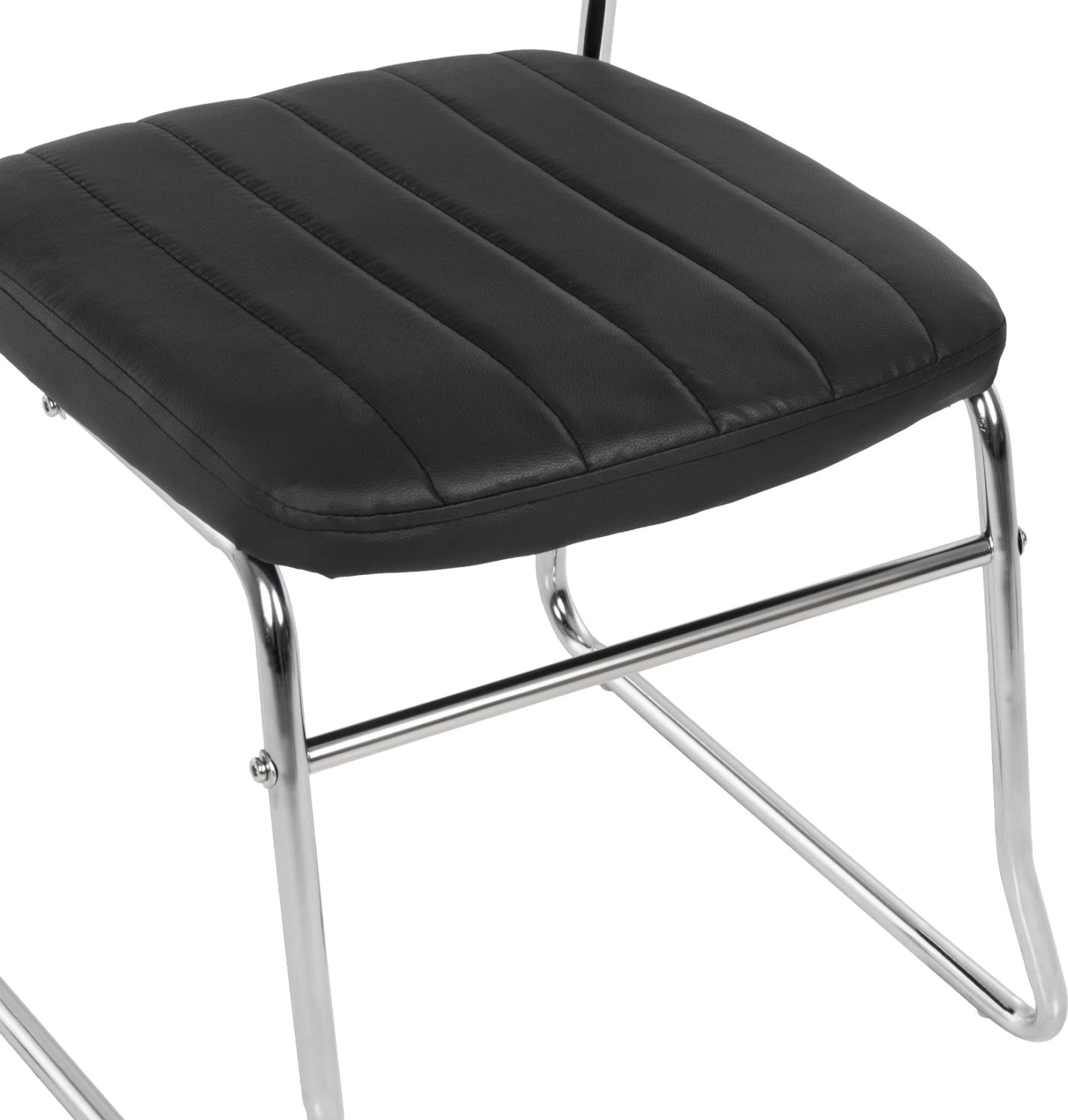 Karrige konferencash, set prej 4 copë, e zezë, FH1071.01, 47x54x84 cm