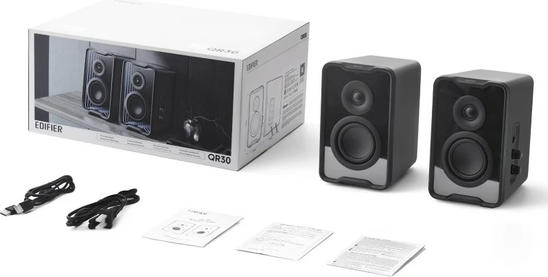 Altoparlantë Edifier QR30, Bluetooth, RGB, 30W, të zeza