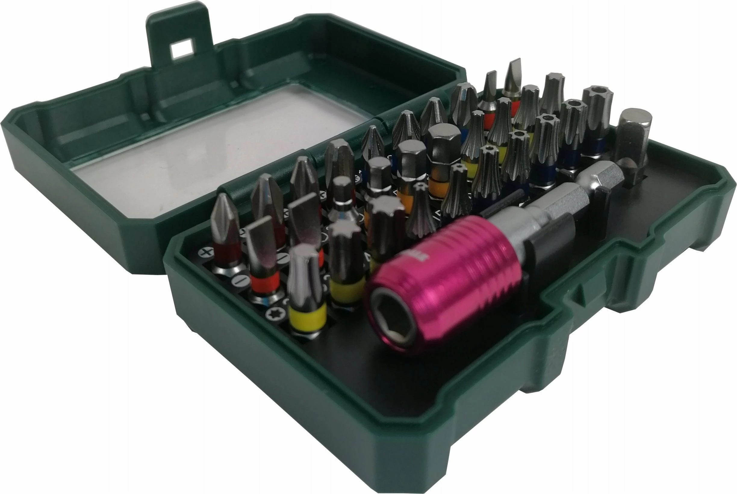 Set bitash 1/4\" DeWalt, 31 copë, me mbajtës magnetik quick-change