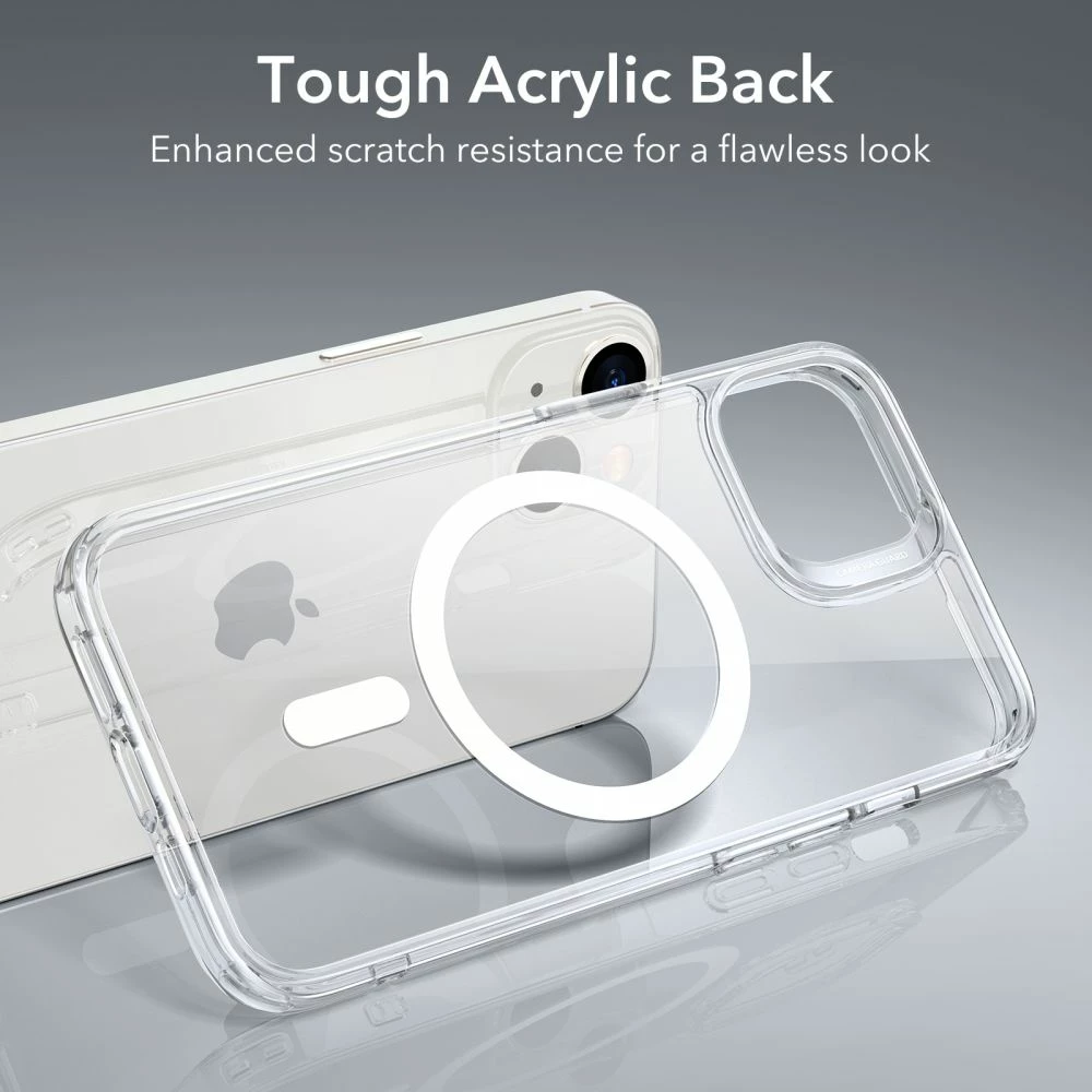 Mbështjellës ESR Classic Hybrid HaloLock për iPhone 13 / iPhone 14, Transparent, me MagSafe