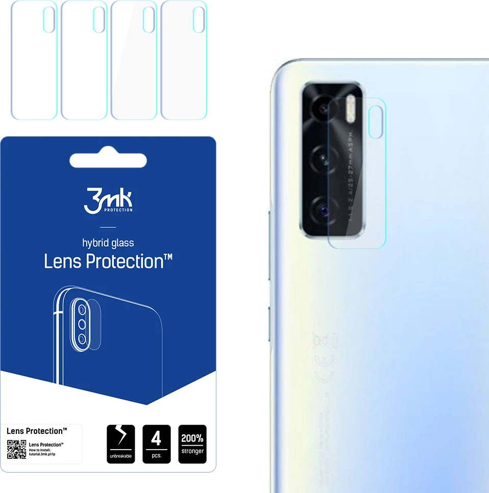 Mbështjellës xhami për kamerë 3mk Protection Lens Protection, për Vivo Y70, 4 copë