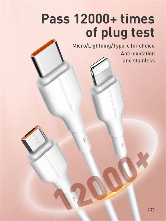 Kabllo karikimi dhe të dhënash LDNIO LS841_C 1m 25W USB-A në USB-C, e bardhë