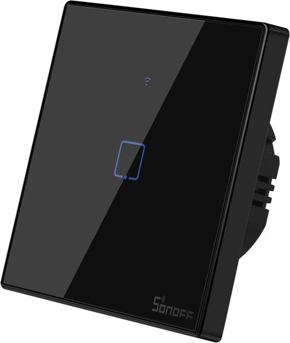 Switch i mençur Sonoff T3EU1C-TX, 1 kanal, WiFi + RF 433MHz, i zi