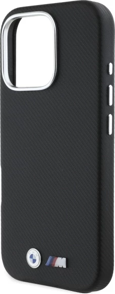 Mbështjellës BMW M Edition për iPhone 16 Pro Max, Kevlar, Metal, i zi