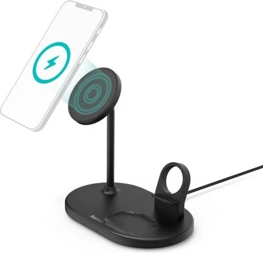 Mbushës induktiv Hama MagCharge Multi 15 W, i zi