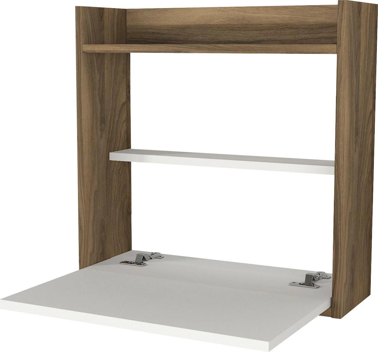 Tavolinë studimi Hanah Home, laptop, e bardhë, arre