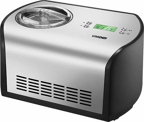 Aparat për akullore Unold 48865, 1.2 L, 30 min, LCD, 1.5 m, i zi