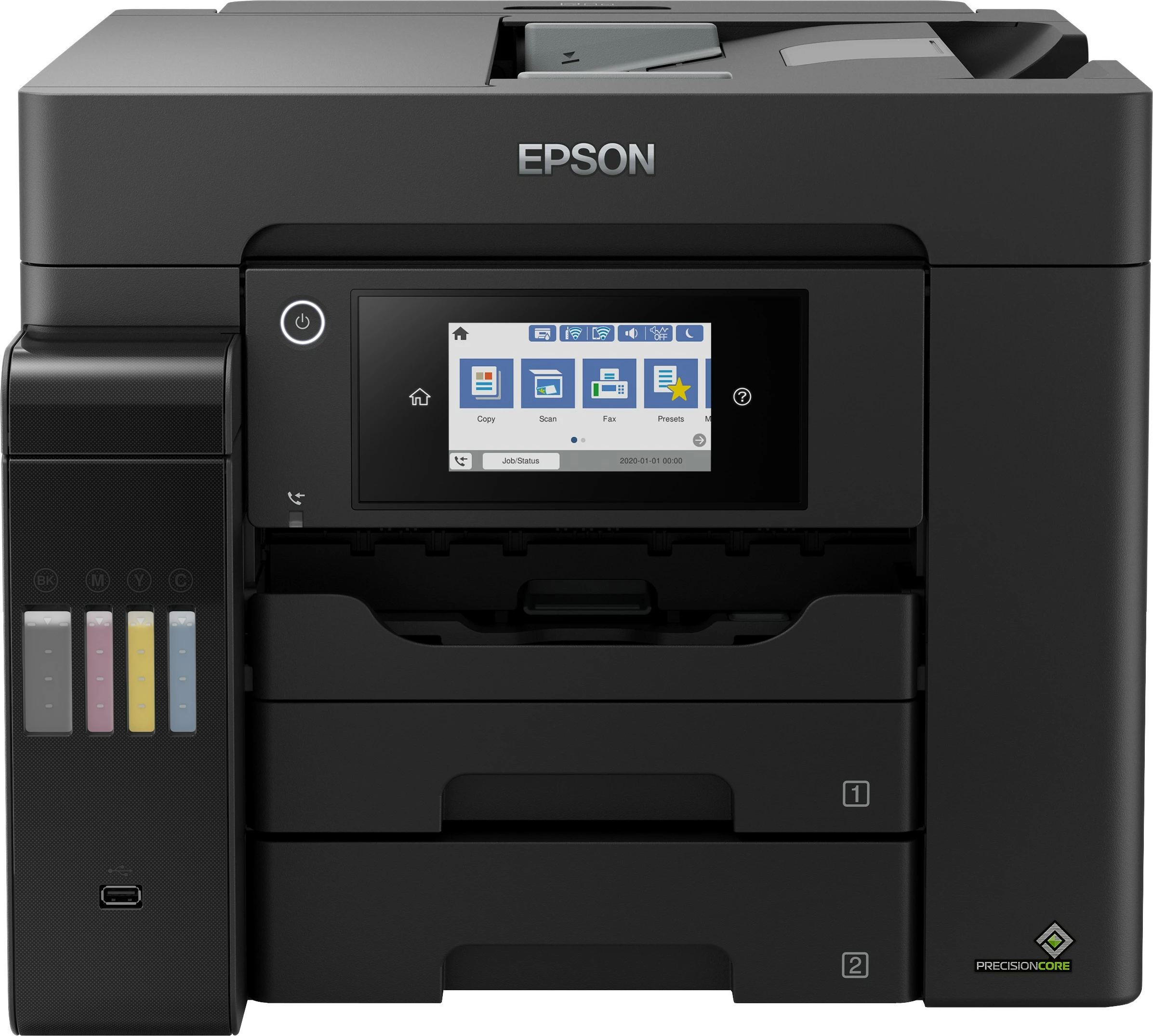Printer multifunksional Epson EcoTank ET-5850, A4, me ekran prekje, sistem EcoTank, ngjyrë e zezë