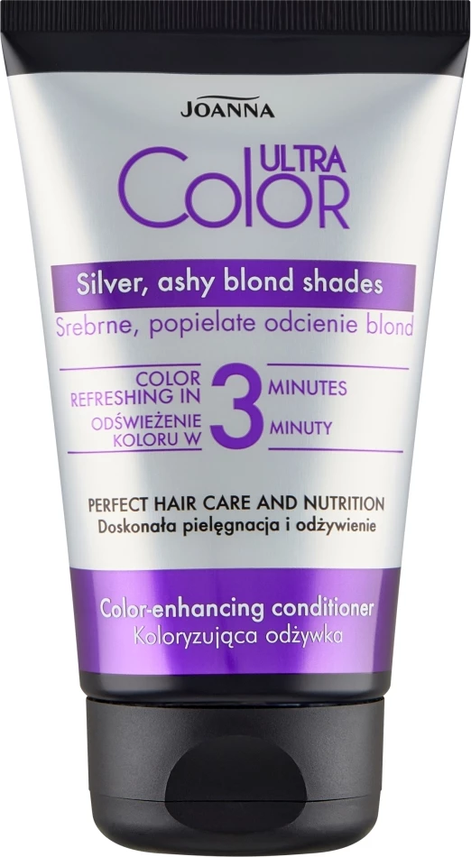 Kondicioner ngjyrues për flokë Joanna Ultra Color Silver Ash Blonde Shades për femra 100g