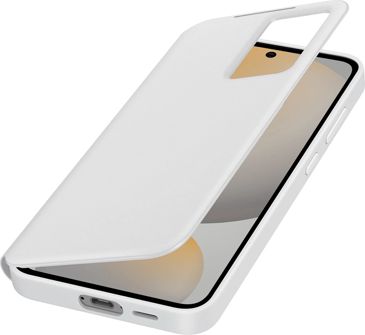 Mbështjellës Samsung Smart View Wallet EF-ZS721CWEGWW për Galaxy S24 FE, Bardhë