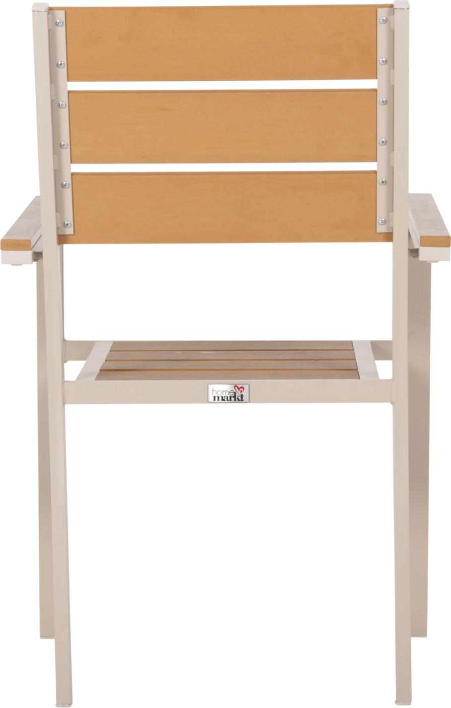 Karrige alumini SAGA FH5981.04, ngjyrë shampanjë-polivud, natyrale, 55x55x86H cm