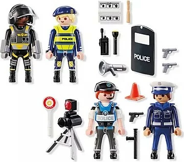 Set figurash policie Playmobil Action Heroes 71730, 35 pjesë