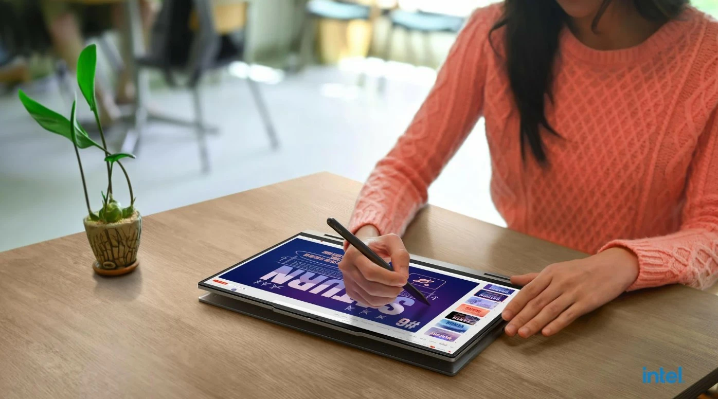 Laptop Lenovo ThinkBook 14 2-in-1 G5, Intel Core Ultra 5 225U, 16 GB RAM, 512 GB SSD, 14" Touch, Luna Grey