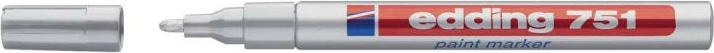 marker boje Edding 751 (4-751054), 130 x 10 x 10 mm, argjend