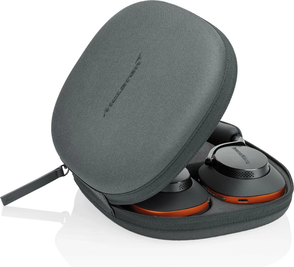 Kufje Bowers-Wilkins PX8 McLaren Edition, wireless, noise canceling, 30 orë, gri/portokalli